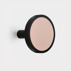 Brass Curtain Tie Backs - Black - Leather