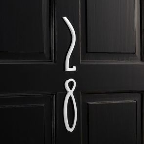 Brass Door Numbers - Chrome