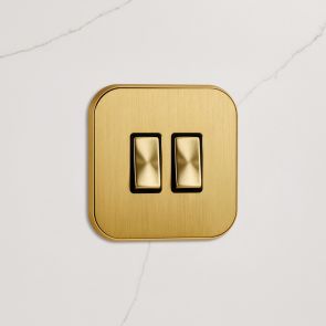 2G Two Way Rocker Switch (20A) Gold