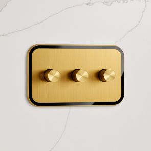 3G Two Way Dimmer Switch (150W) Gold / Black Gloss