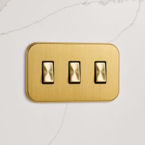 3G Two Way Rocker Switch (20A) Gold