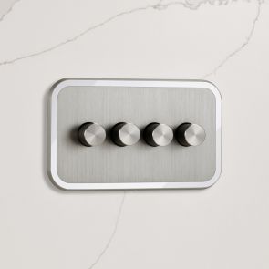 4G Two Way Dimmer Switch (150W) Silver / White Gloss