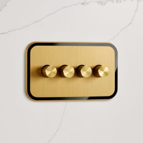 4G Two Way Dimmer Switch (150W) Gold / Black Gloss
