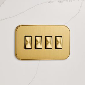 4G Two Way Rocker Switch (20A) Gold