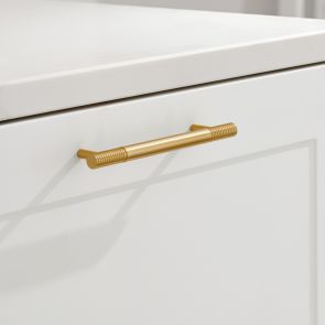 Aluminium Bar Handle - Gold - Fluted