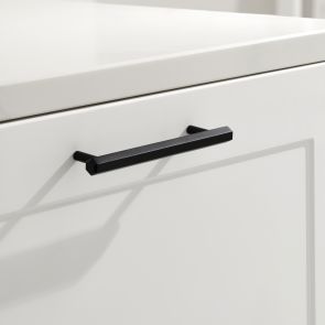 Aluminium Bar Handle - Black - Hexagonal