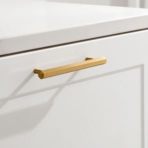 Aluminium Bar Handle - Gold - Hexagonal