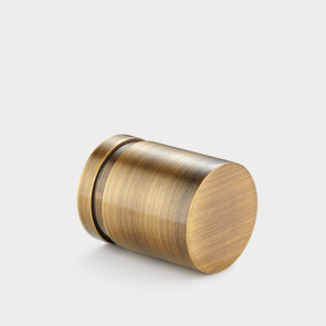 Brass Cylinder Pull - Antique Gold