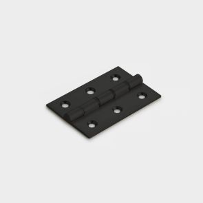 Brass Butt Hinge - Double Bronze Washered - Black - 76mm x 51mm
