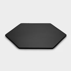 Brass Coaster - Black - Hexagon