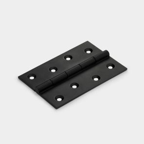 Brass Butt Hinge - Double Bronze Washered - Black - 100mm x 67mm
