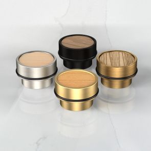 Brass Door Stops - Wood