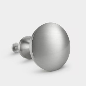 Brass Door Knob - Silver - Dome