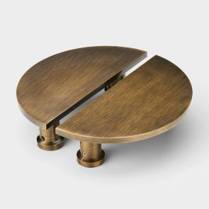 Brass Half Moon Handles - Antique Gold
