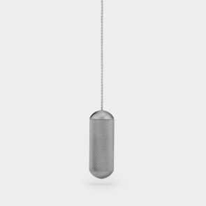 Brass Light Pull - Silver - Knurled