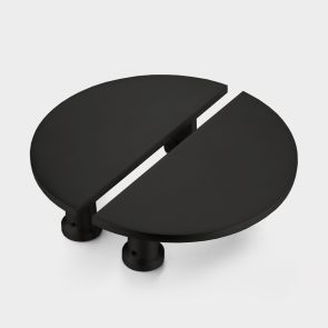 Brass Half Moon Handles - Black