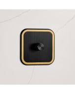 1G Dimmer Light Switch (150W) in Black & Gold