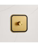 1G Dimmer Light Switch (150W) in Gold & Black
