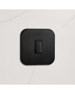 1G Rocker Light Switch (20A) in Black
