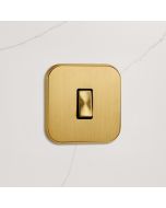 1G Rocker Light Switch (20A) in Gold