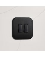 2G Rocker Light Switch (20A) in Black