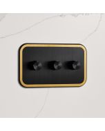 3G Dimmer Light Switch (150W) in Black & Gold