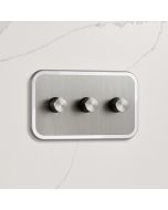 3G Dimmer Light Switch (150W) in Silver & White Gloss