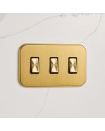 3G Rocker Light Switch (20A) in Gold