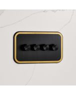 4G Dimmer Light Switch (150W) in Black & Gold