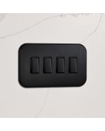 4G Rocker Light Switch (20A) in Black