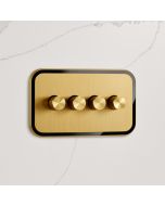 4G Dimmer Light Switch (150W) in Gold & Black Gloss
