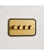 4G Dimmer Light Switch (150W) in Gold & Black