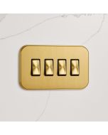4G Rocker Light Switch (20A) in Gold