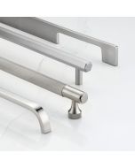 Brass Cabinet Door Handles in Silver
