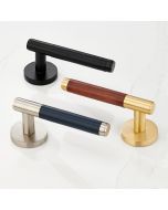 Lever Door Handles - Leather