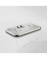 UK Socket (20A) Gold, Black & Silver With Gloss Insert