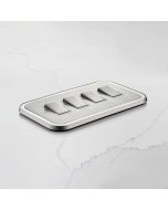 Two Way Rocker Switch (20A) Gold, Black & Silver With Gloss Insert