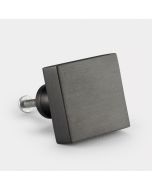 Gunmetal Grey Brass Square Door Knobs