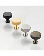 Brass Round Knurled Door Knobs