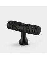 Brass Knurled T Bars in Black