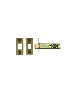 Brass Tubular Bathroom Deadbolt Latch in Antique Gold - 3"