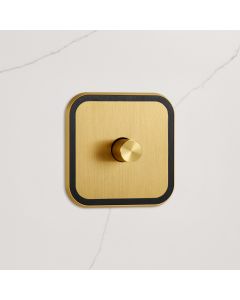 1G Dimmer Light Switch (150W) in Gold & Black