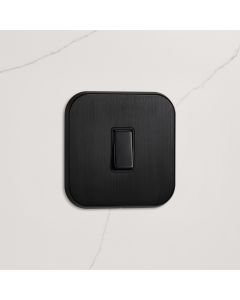 1G Rocker Light Switch (20A) in Black