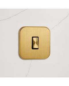1G Rocker Light Switch (20A) in Gold