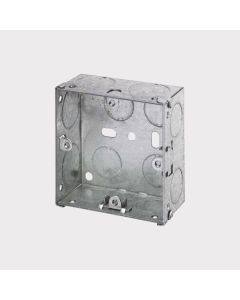 Single 35mm Galvanised Steel Mounting Box