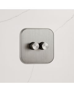2G Dimmer Light Switch (150W) in Silver