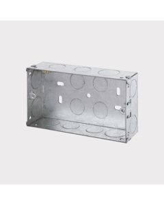 Double 35mm Galvanised Steel Mounting Box