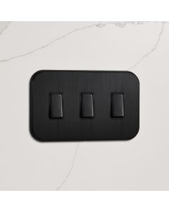 3G Rocker Light Switch (20A) in Black