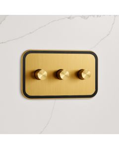 3G Dimmer Light Switch (150W) in Gold & Black