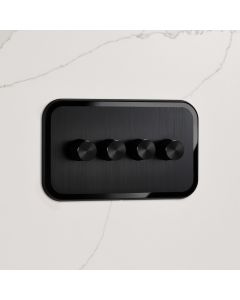 4G Dimmer Light Switch (150W) in Black & Black Gloss